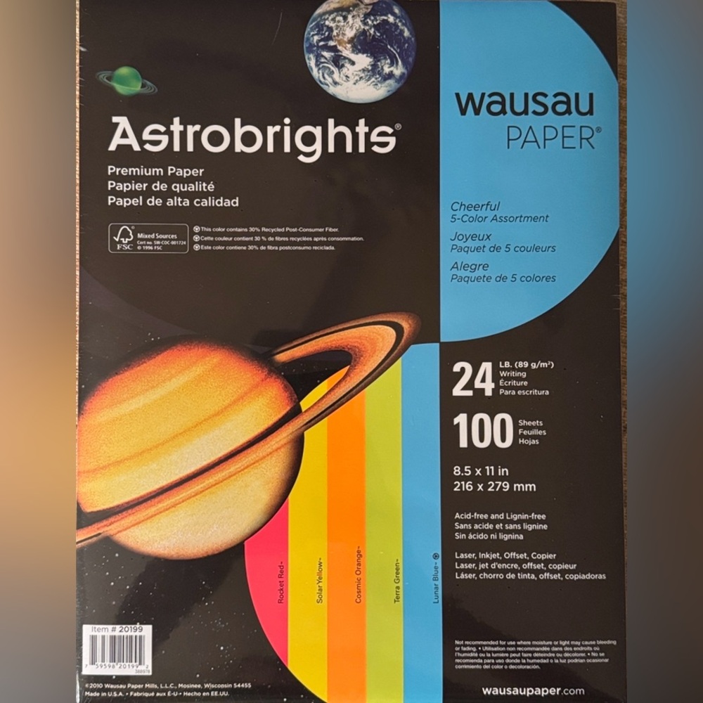 Astrobrights Premium Paper Assortment